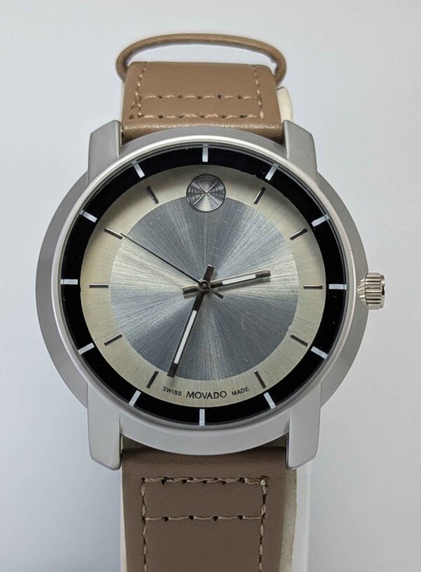 PXL_20260827_190222442~2 (1) Movado BOLD Modern Two-Tone Dial Men’s Leather Watch